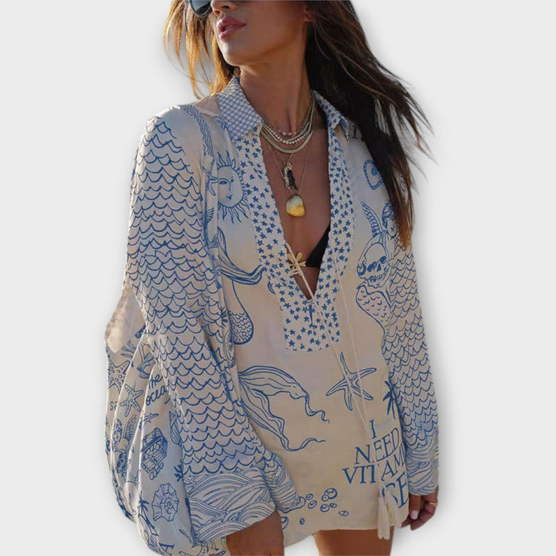 Liv - Satinfransar T-shirt och shorts set