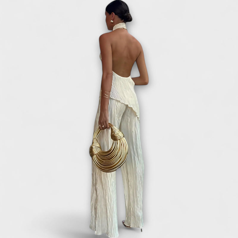 Pilarica - Elegant plisserat asymmetriskt set