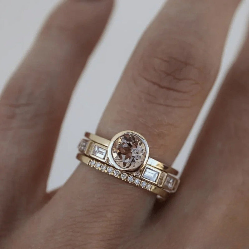 Elegant ring med infällning
