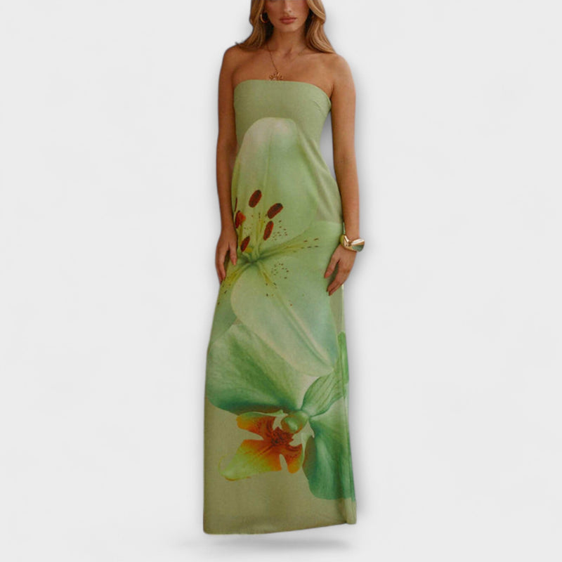 Zephyra - Snygg Off-Shoulder Maxiklänning