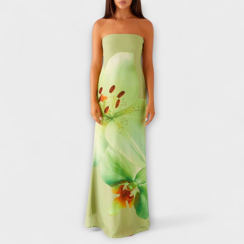 Zephyra - Snygg Off-Shoulder Maxiklänning