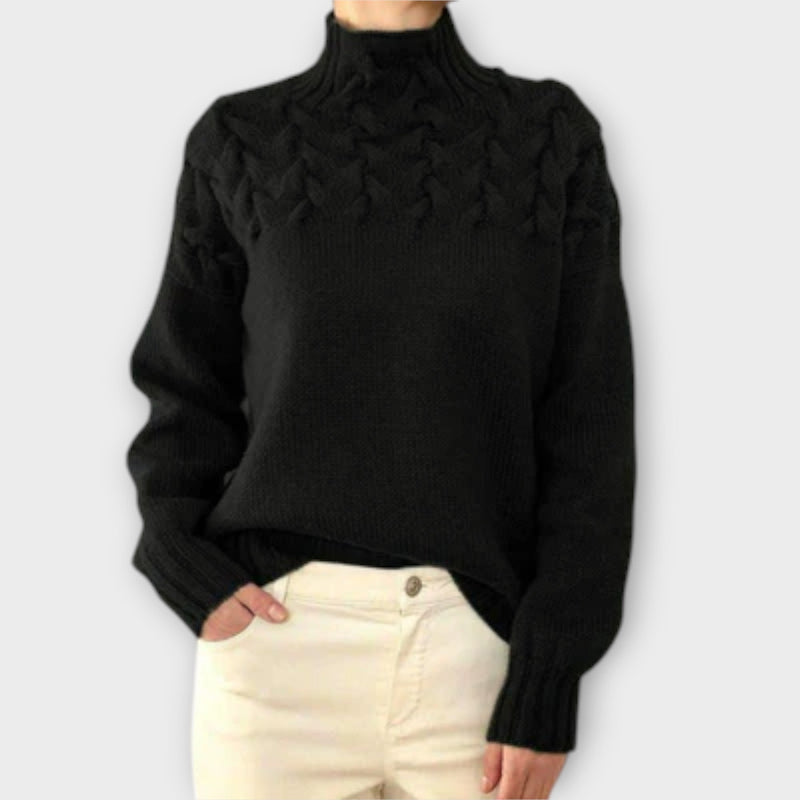Eva - Damtröja med flätad detalj