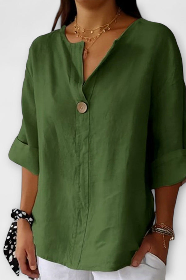Nicole - Stilig blus med V-ringning
