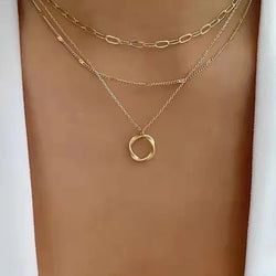 Retro Guld Lager Halsband