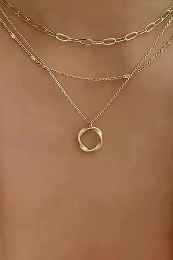 Retro Guld Lager Halsband