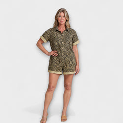 Nonette - Skjortjumpers med leopardmönster