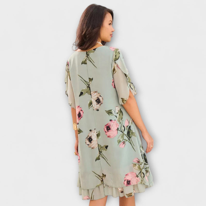 Melin - Elegant chiffongklänning