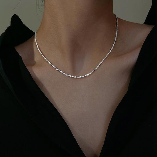Stjärnljus-Halsband Silver-Set