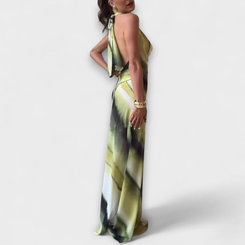 Klassisk Tie-Dye Gradient Maxi Klänning
