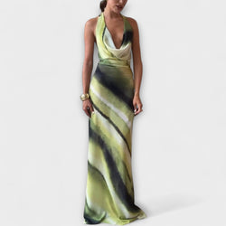 Klassisk Tie-Dye Gradient Maxi Klänning