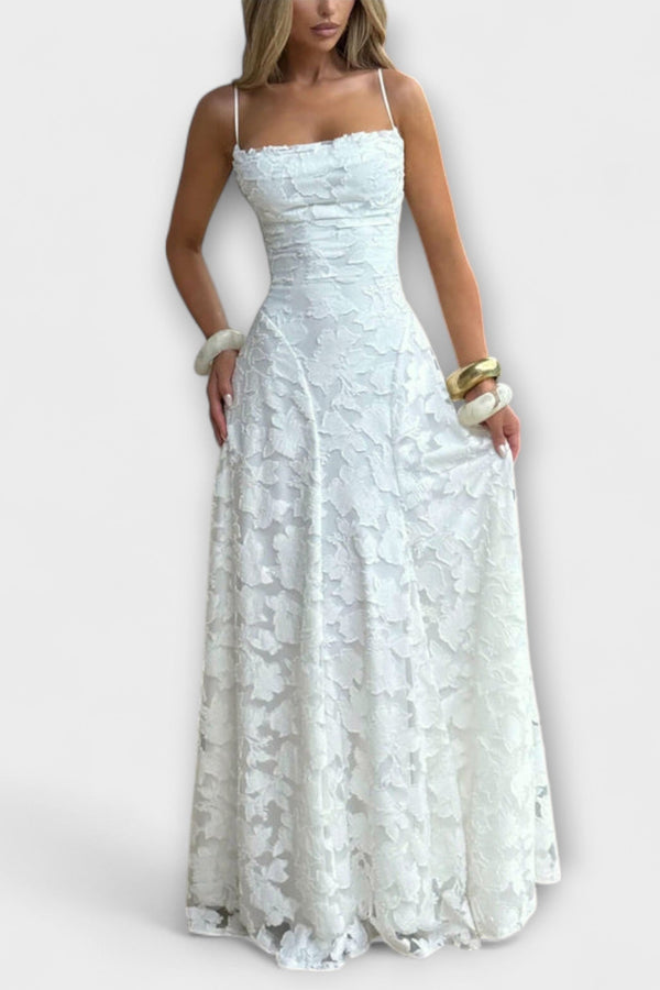 Emberly - Elegant Jacquard-Maxiklänning