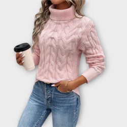 Amelia – Elegant rullkragepullover i stickat