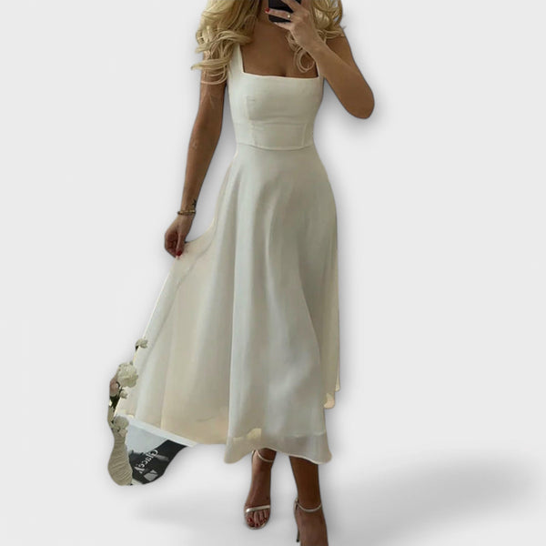 Elegant ärmlös klänning