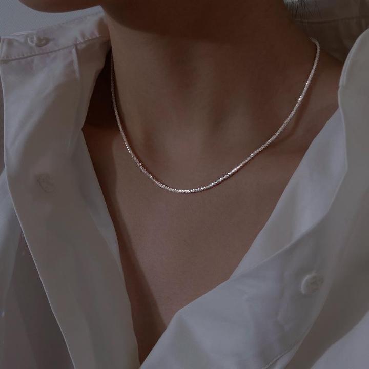 Stjärnljus-Halsband Silver-Set