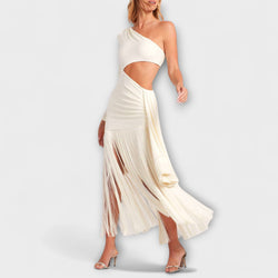 Alice - Slående Cutout-frans Maxi-klänning