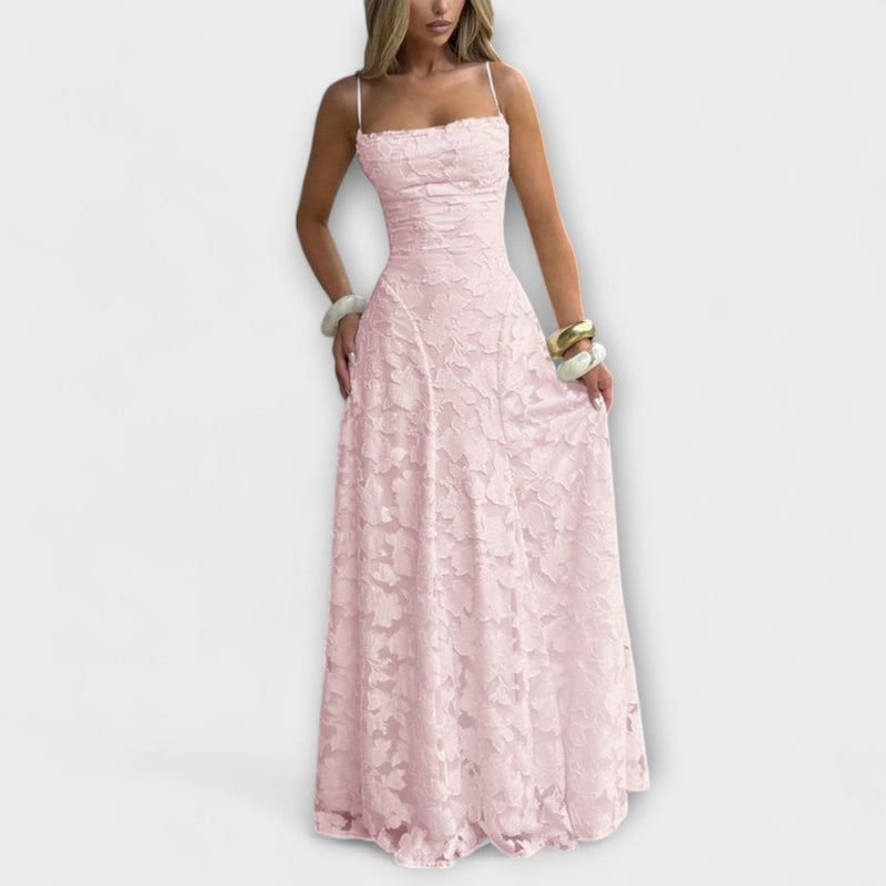 Emberly - Elegant Jacquard-Maxiklänning