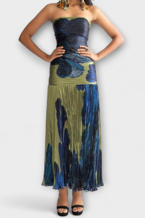 Noelle - Strapless Midi Klänning