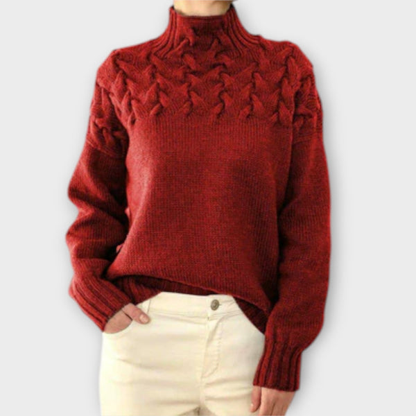 Eva - Damtröja med flätad detalj