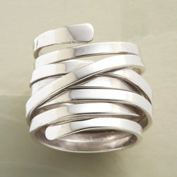 Antik Tjock Lager Silverring