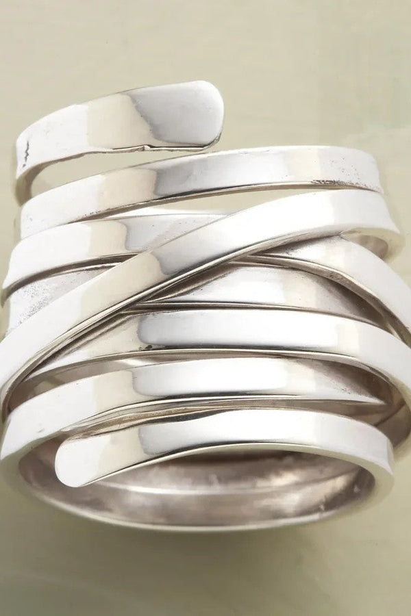 Antik Tjock Lager Silverring