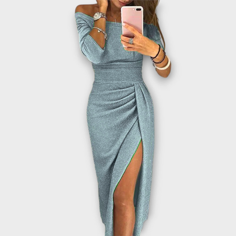 Lena - Elegant Off-Shoulder Klänning