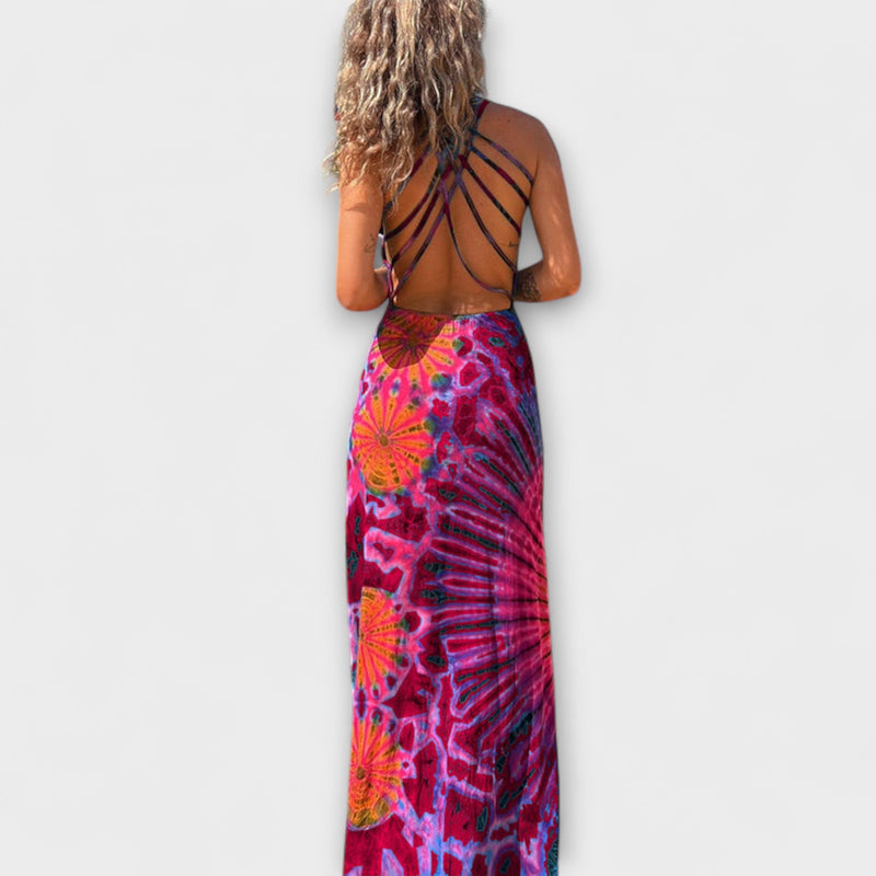 Ronja - La Bamba Tie-Dye Print Maxiklänning