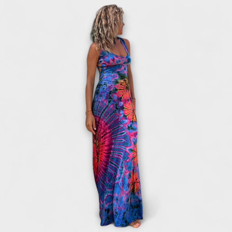 Ronja - La Bamba Tie-Dye Print Maxiklänning