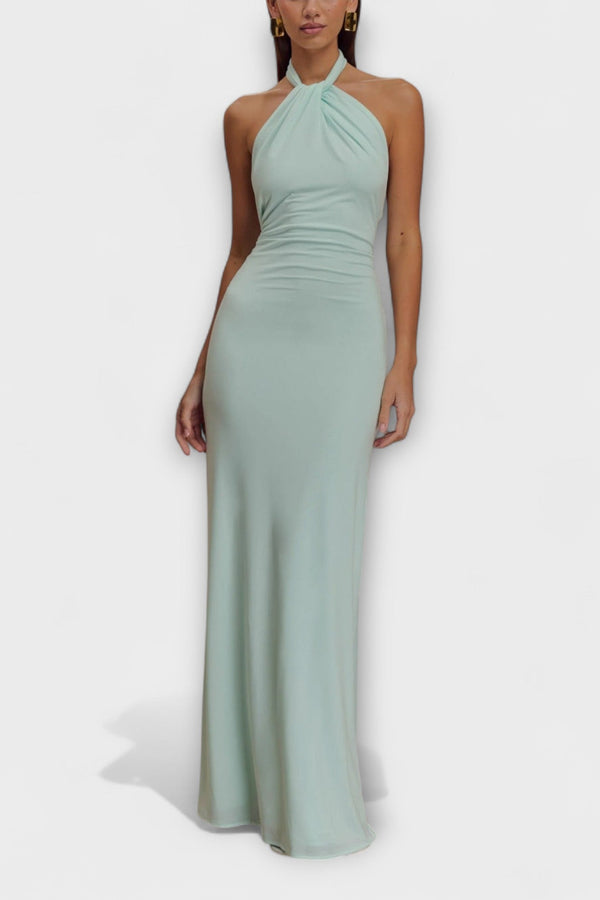 Lagune - Slinky Halter Maxi Klänning