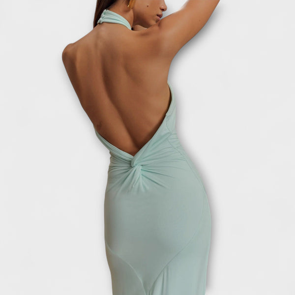 Lagune - Slinky Halter Maxi Klänning