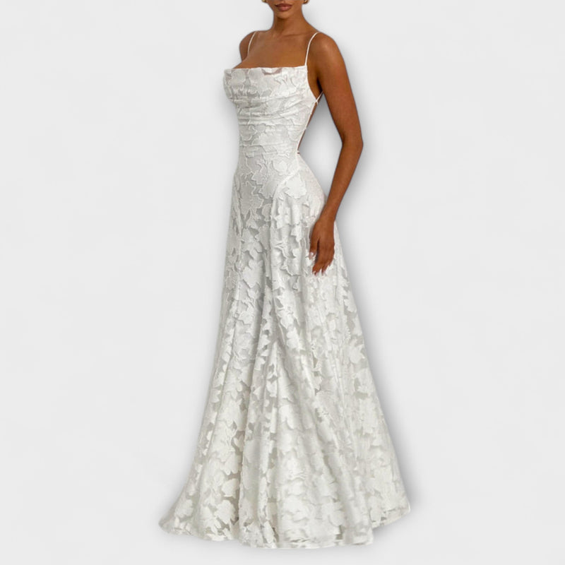Emberly - Elegant Jacquard-Maxiklänning