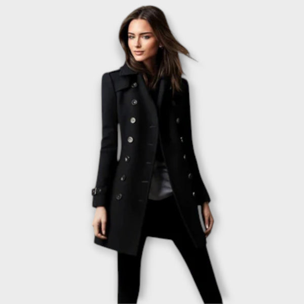 Linda - Dubbelknäppt Trenchcoat