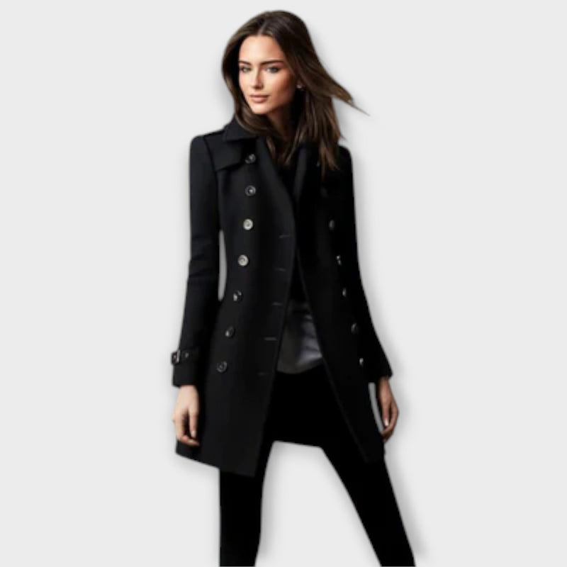 Linda - Dubbelknäppt Trenchcoat