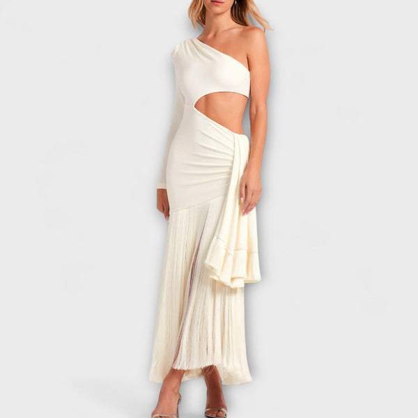 Alice - Slående Cutout-frans Maxi-klänning