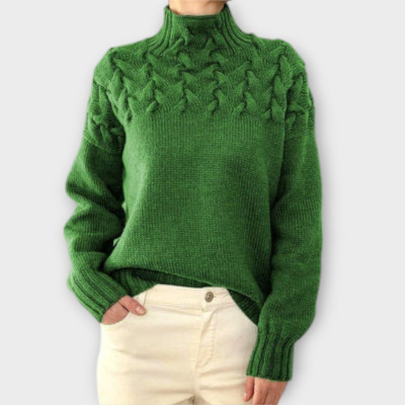Eva - Damtröja med flätad detalj