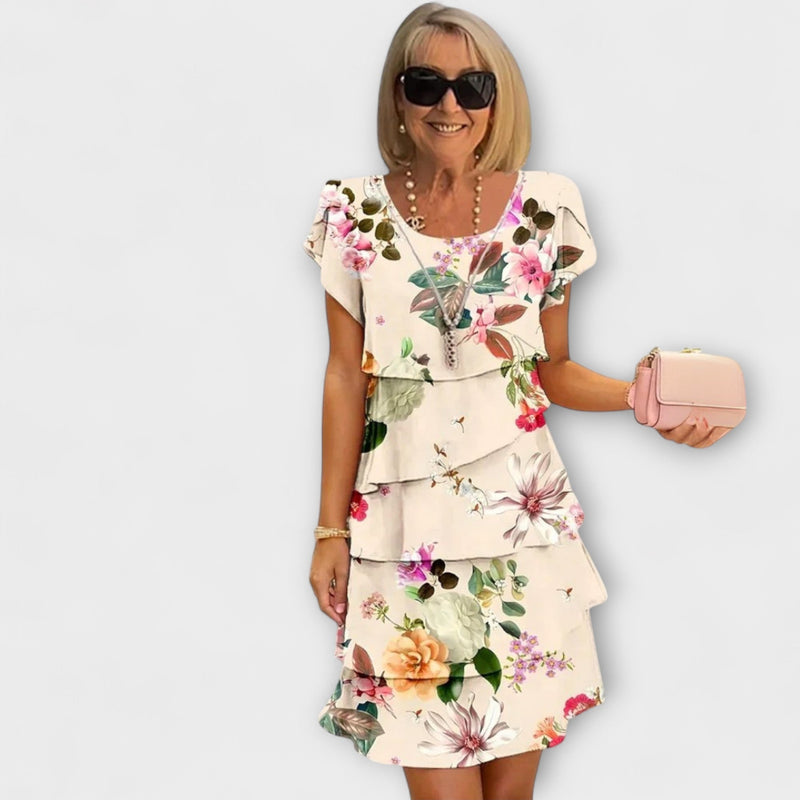 Lillian - Floral Elegansklänning