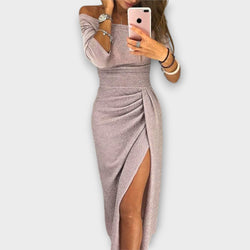 Lena - Elegant Off-Shoulder Klänning