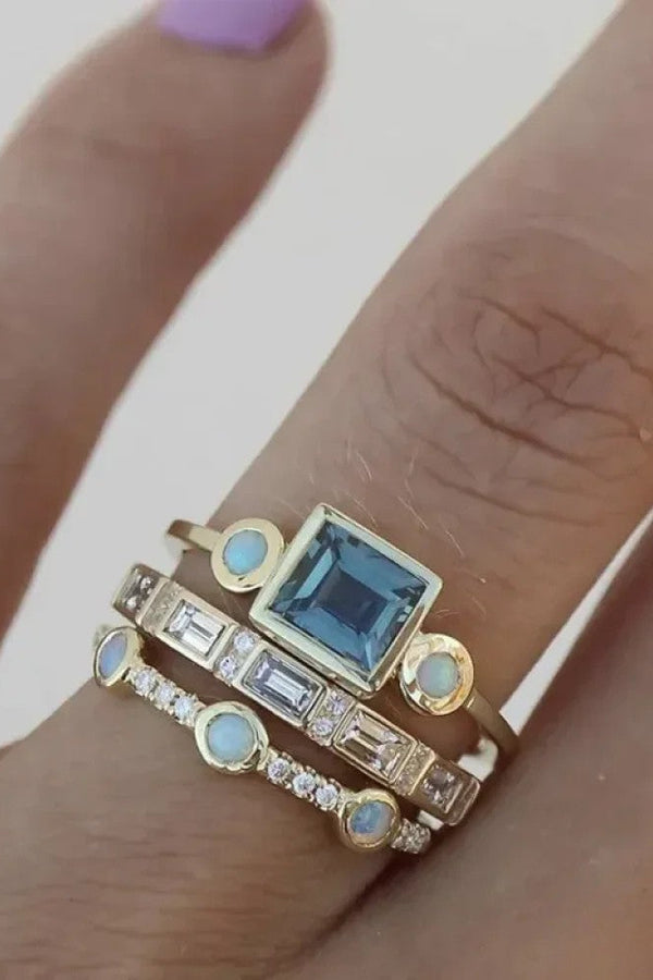 Retro Blå Ring