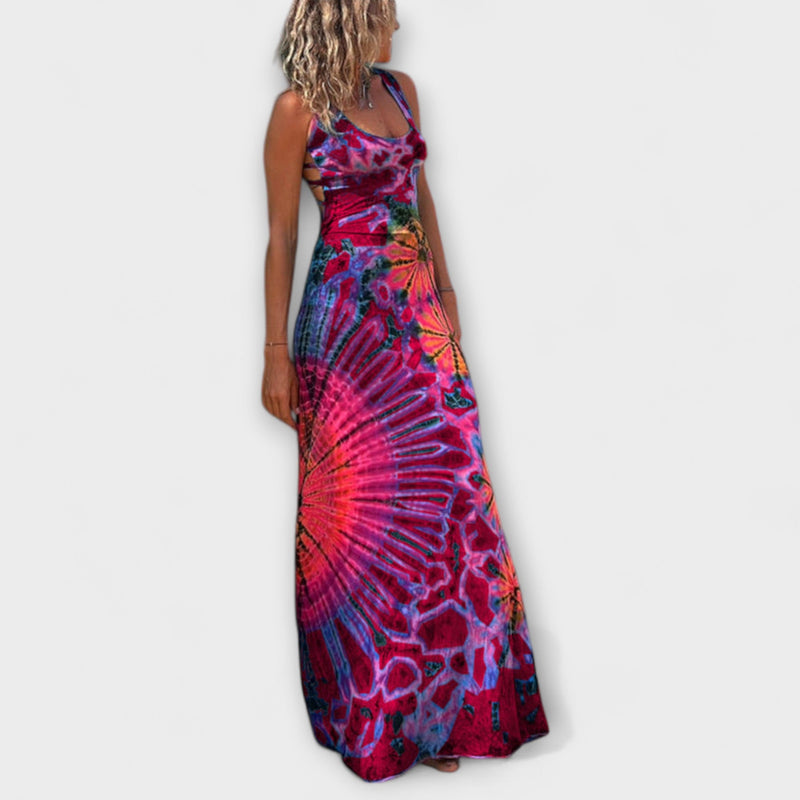 Ronja - La Bamba Tie-Dye Print Maxiklänning