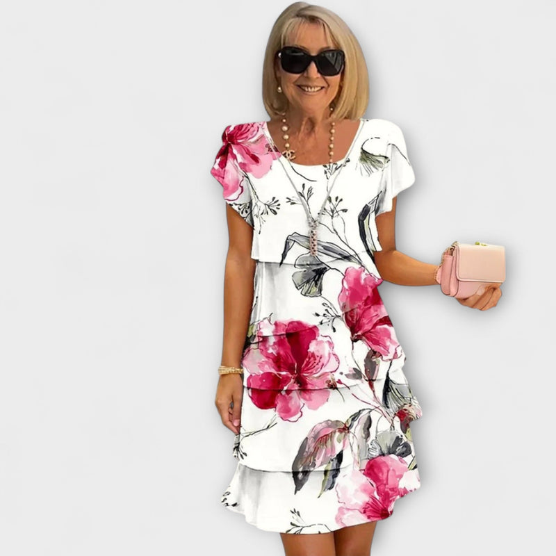 Lillian - Floral Elegansklänning