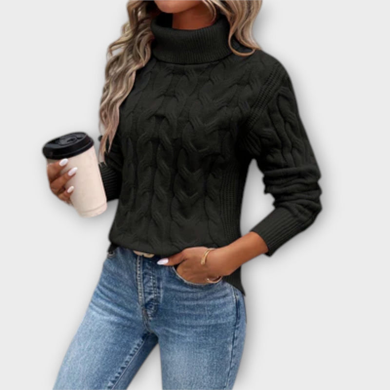 Amelia – Elegant rullkragepullover i stickat