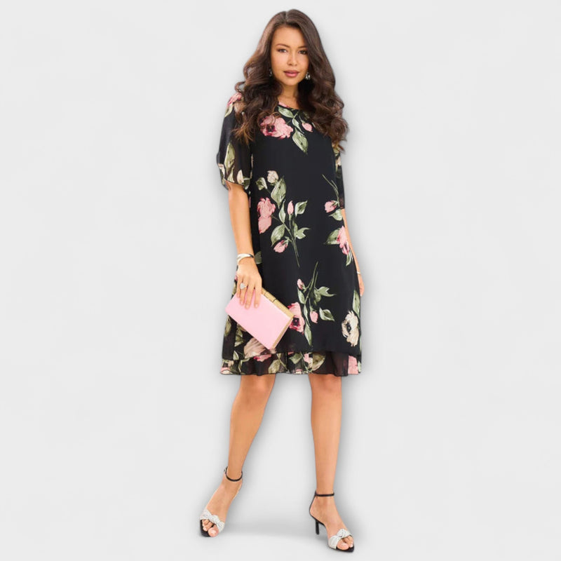 Melin - Elegant chiffongklänning