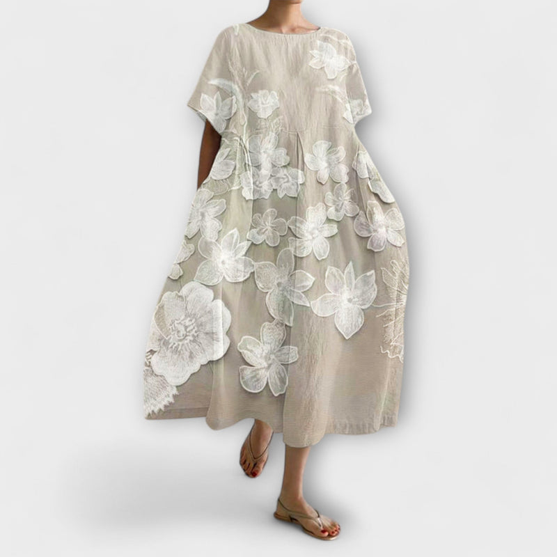 Olivia - Elegant klänning med blommönster