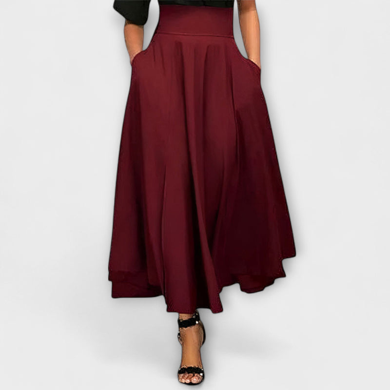 Luitgard - Elegant Maxikjol i Chic-Stil