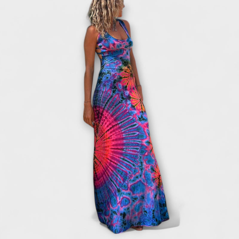 Ronja - La Bamba Tie-Dye Print Maxiklänning