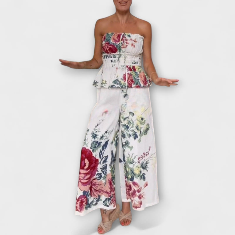 Indigo - Sommar Blommönster Set