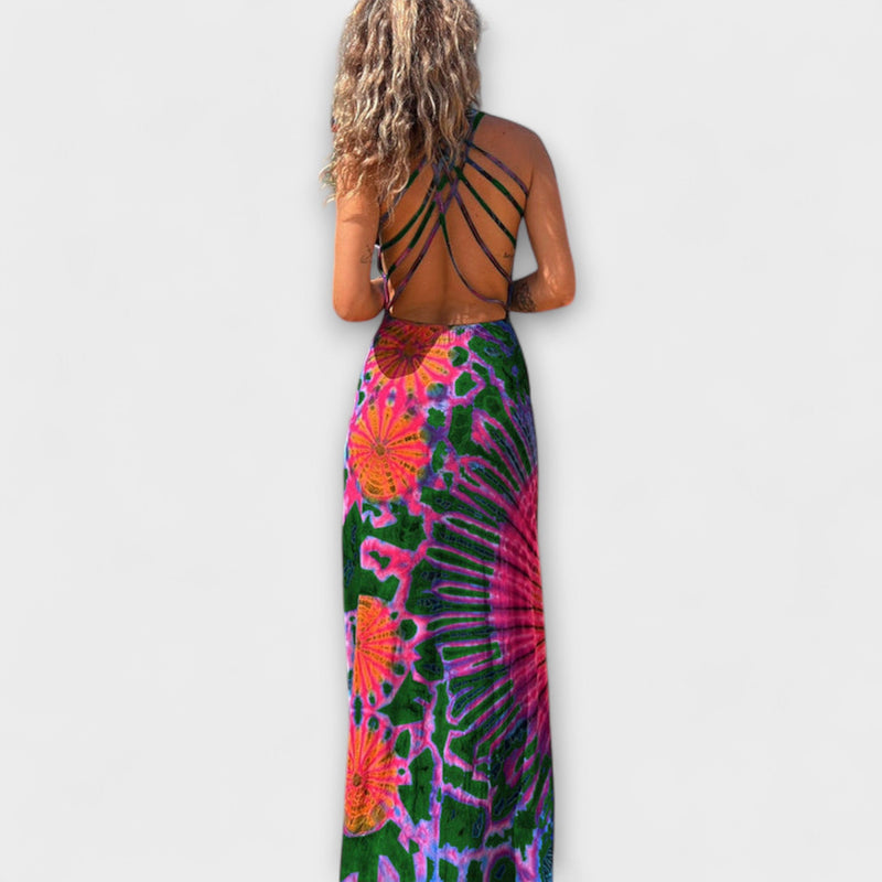 Ronja - La Bamba Tie-Dye Print Maxiklänning