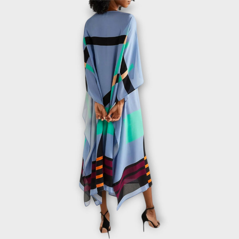 Elenora - Locker skuren geometrisk kaftan