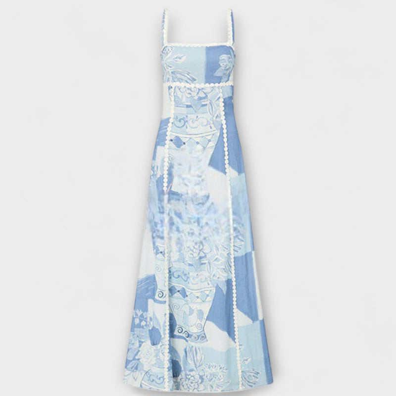 Terazza Ric Rac - Slip Flared Linne Maxiklänning