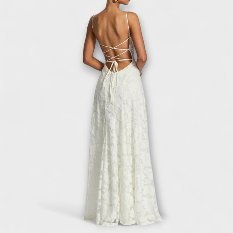 Emberly - Elegant Jacquard-Maxiklänning