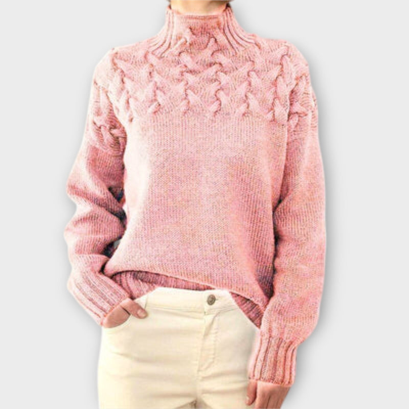 Eva - Damtröja med flätad detalj